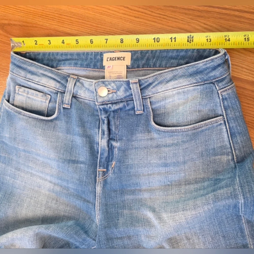 L'AGENCE Sky Blue Ankle Jeans - Picture 8 of 13